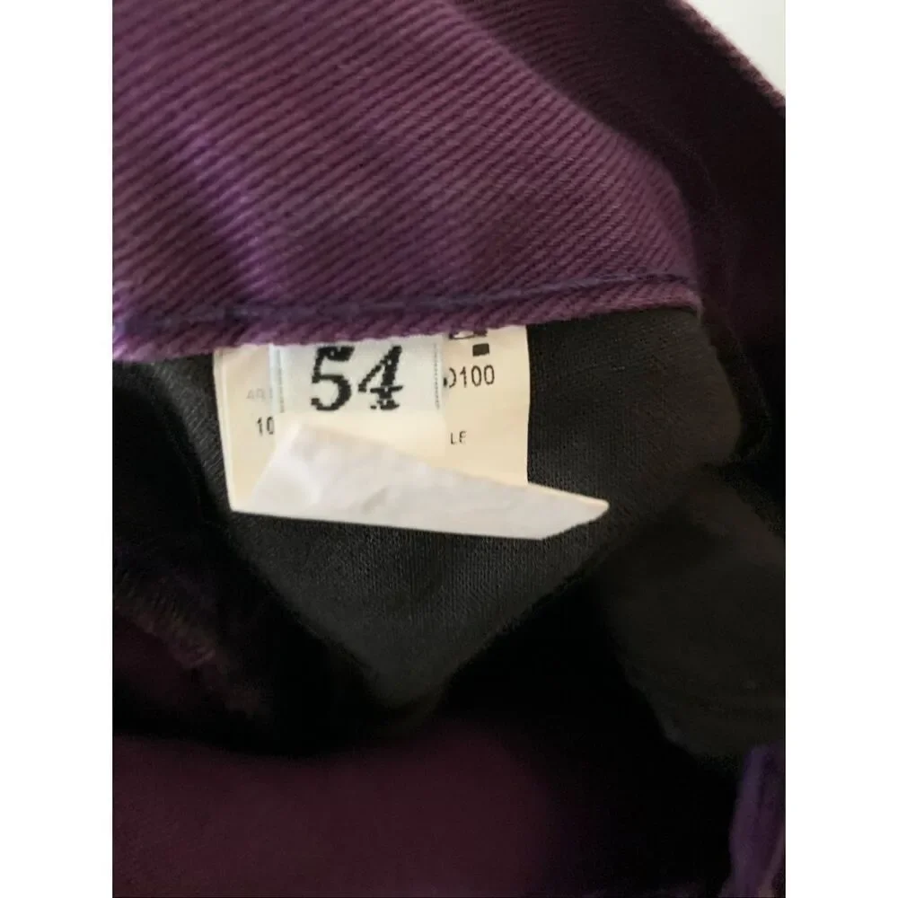 VTG Missoni Sport Wide Leg 100% cotton Made In Italy pants purple size 54